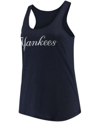 Soft As A Grape Women's Plus Size Navy New York Yankees Swing For The  Fences Racerback Tank Top - Macy's