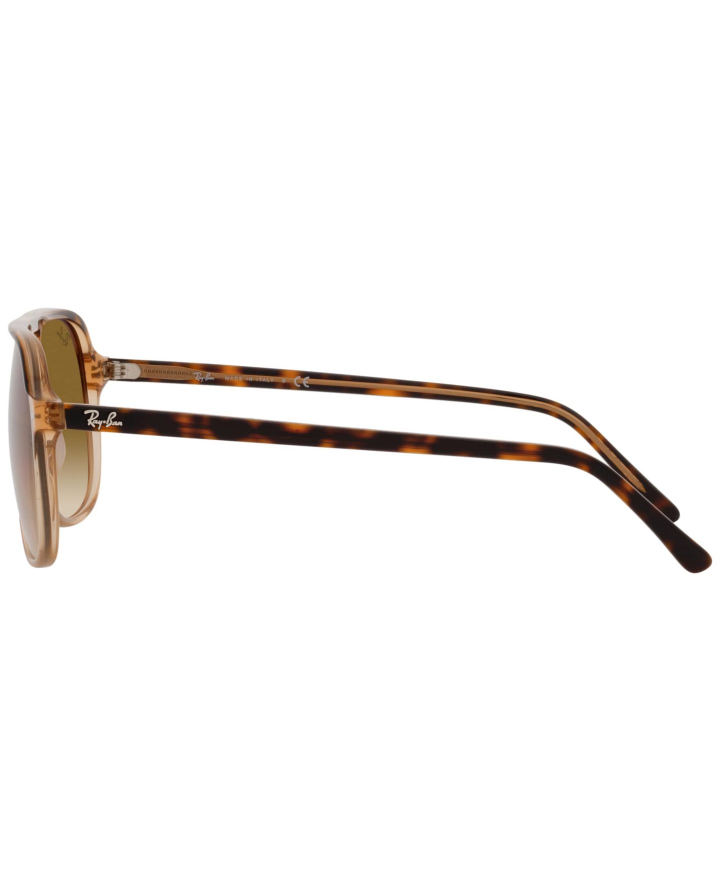 Солнцезащитные очки Ray-Ban Unisex Sunglasses, RB2198 Bill, цвет: Гавана прозрачный коричневый, вариант 1 — фото 4