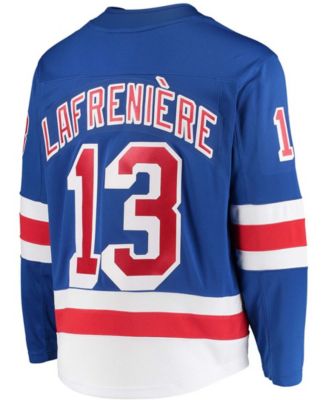 Men's Alexis Lafreniere Blue New York Rangers Premier Breakaway Player Jersey