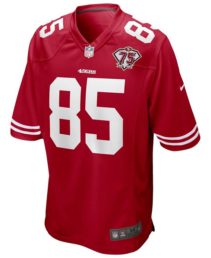 Nike Men's George Kittle Scarlet San Francisco 49ers 75th Anniversary Vapor Limited  Jersey - Macy's