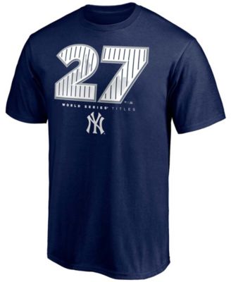 Men's Navy New York Yankees Hometown World Series Titles T-shirt