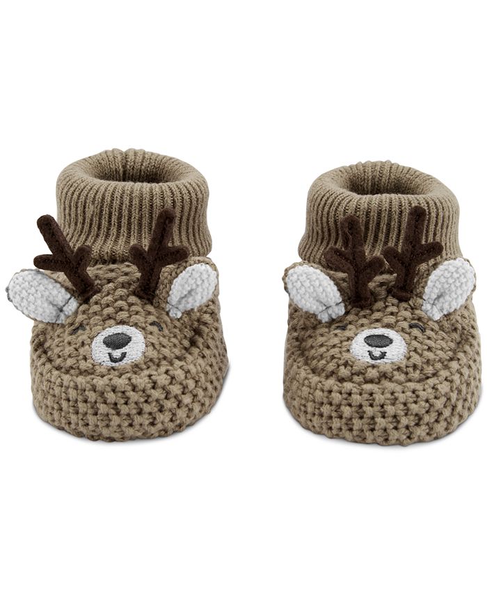Carter s Baby Reindeer Crochet Booties Macy s