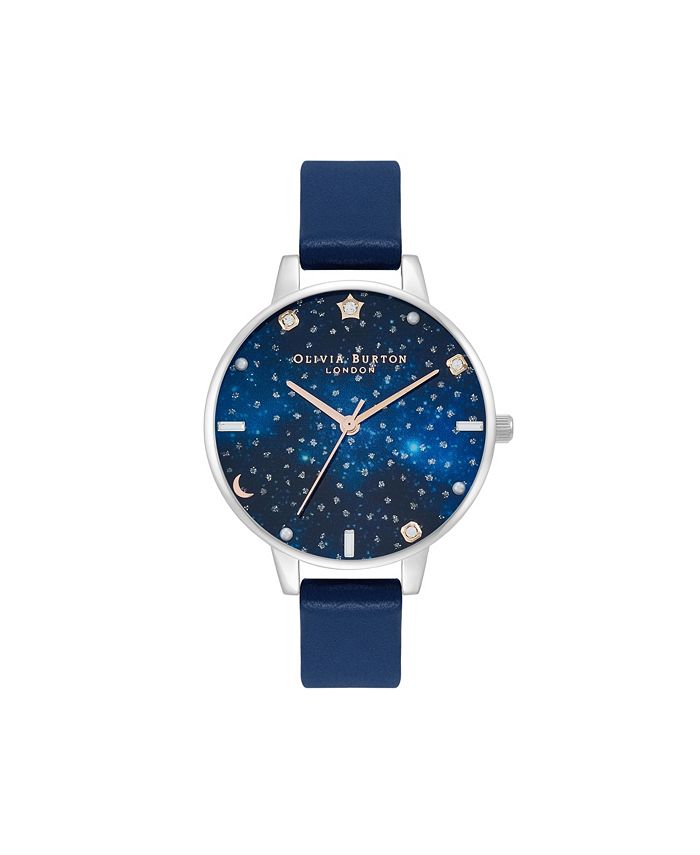 Olivia burton top navy watch strap