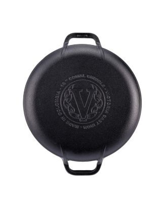 10" Comal with 2 Side Handles, Seasoned