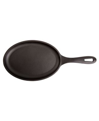 Victoria - Cast Iron Fajita Skillet. Black Serving Platter Seasoned
