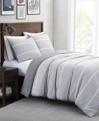 Niari Yarn Dye Stripe 3 Piece Comforter Set, King