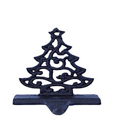 Metal Christmas Tree with Open Star Stocking Holder