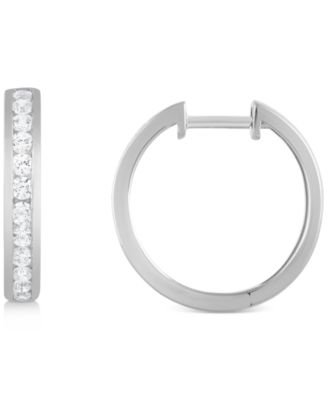 ralph lauren channel set hoop earrings