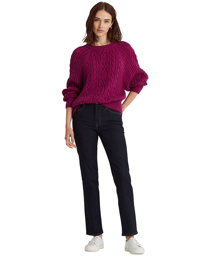 Lauren Ralph Lauren Petite CableKnit DolmanSleeve Sweater & Reviews