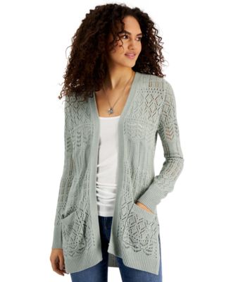 white cardigan macys