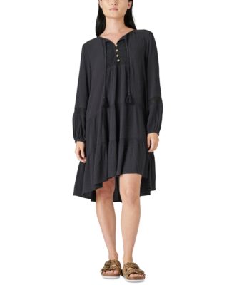 Lucky Brand Cotton Tiered Tunic Dress 