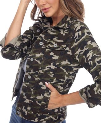 Women's Camo Denim Jacket
