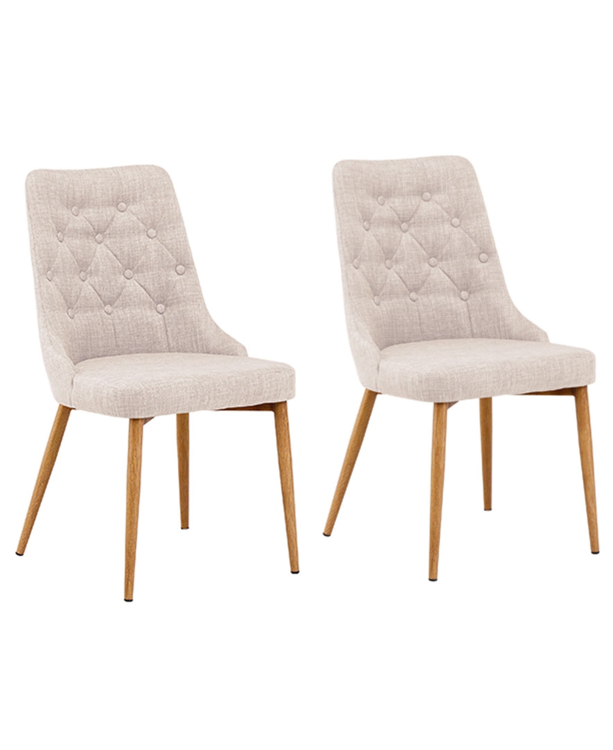 Jacobsen Upholstered Mid Century Side Chairs, Set of 2