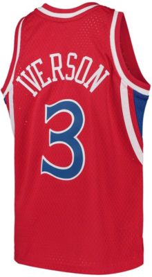 Big Boys and Girls Philadelphia 76ers 1996-97 Hardwood Classics Swingman Throwback Jersey - Allen Iverson