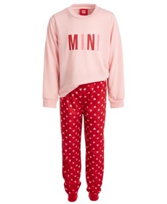 Family Pajamas - Toddler, Little & Big Girls' Mini Hearts Pajama Set