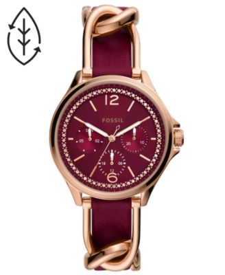 fossil watch red strap