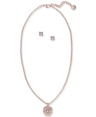 charter club rose gold necklace