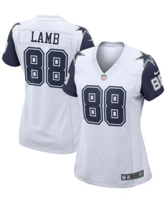 Women's CeeDee Lamb White  Dallas Cowboys Game Jersey