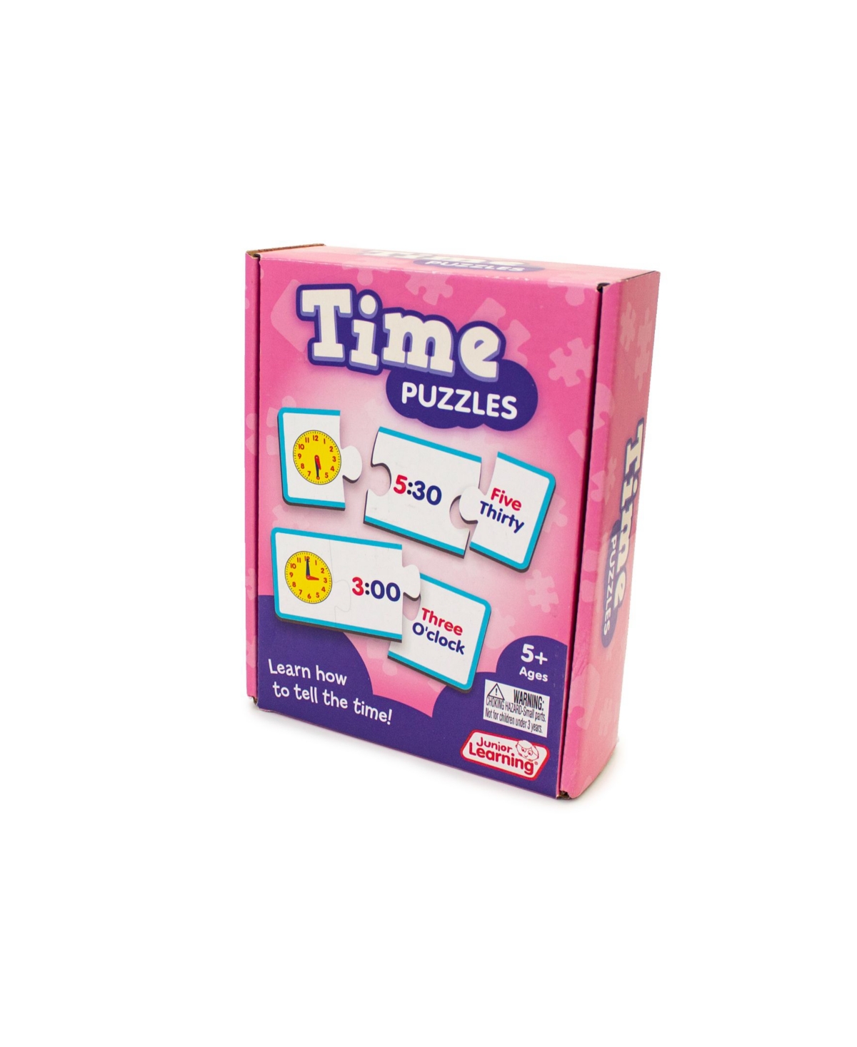 Shop Junior Learning Time Puzzles Educational Learning Set, 72 Pieces In Multi