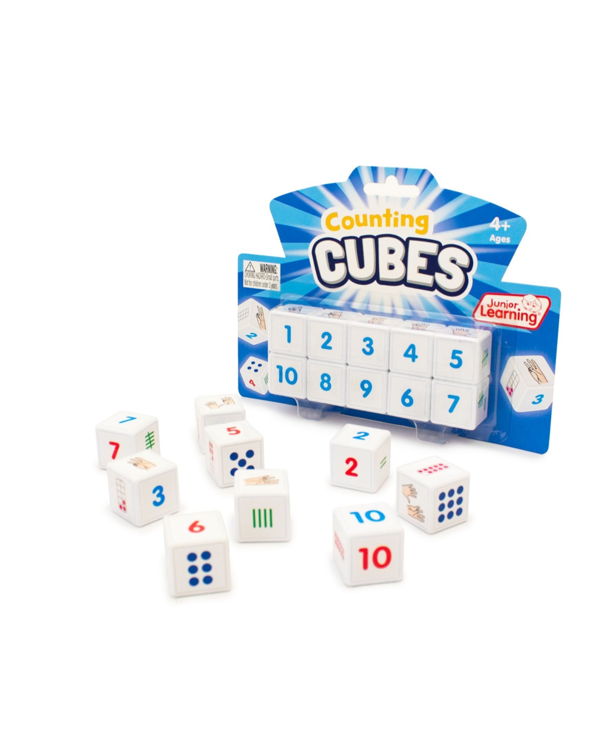 Shop Junior Learning Counting Cubes Educational Learning Set, 10 Cubes In Multi