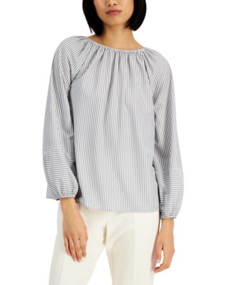 Alfani - Petite Striped Convertible Top