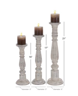 Traditional Candle Holders, Set of 3