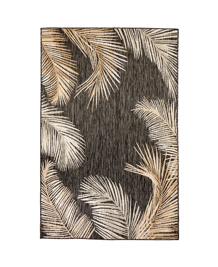 Liora Manne' Portofino Palm Border 4'10" x 7'6" Area Rug Macy's