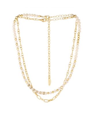 ETTIKA Beaded Freshwater Pearl Chain Necklace Set - Macy's