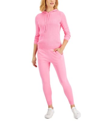pink jogging suit sets