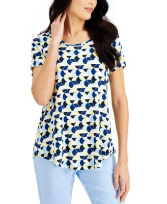 JM Collection Petite Print Top, Created 