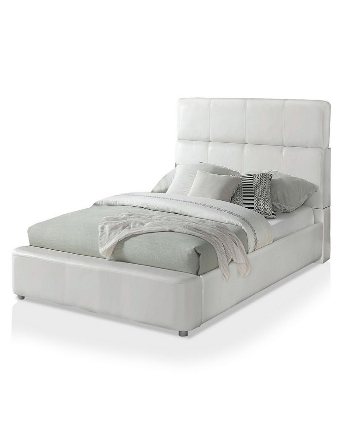 Indelle Upholstered Bed Twin, Furniture Of America Upholstered Headboard