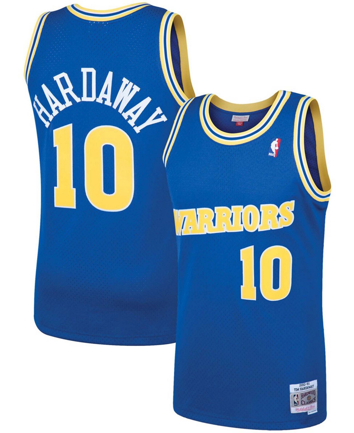 Men's Tim HardawayGolden State Warriors 1990 Hardwood Classics Swingman Player Jersey - Royal