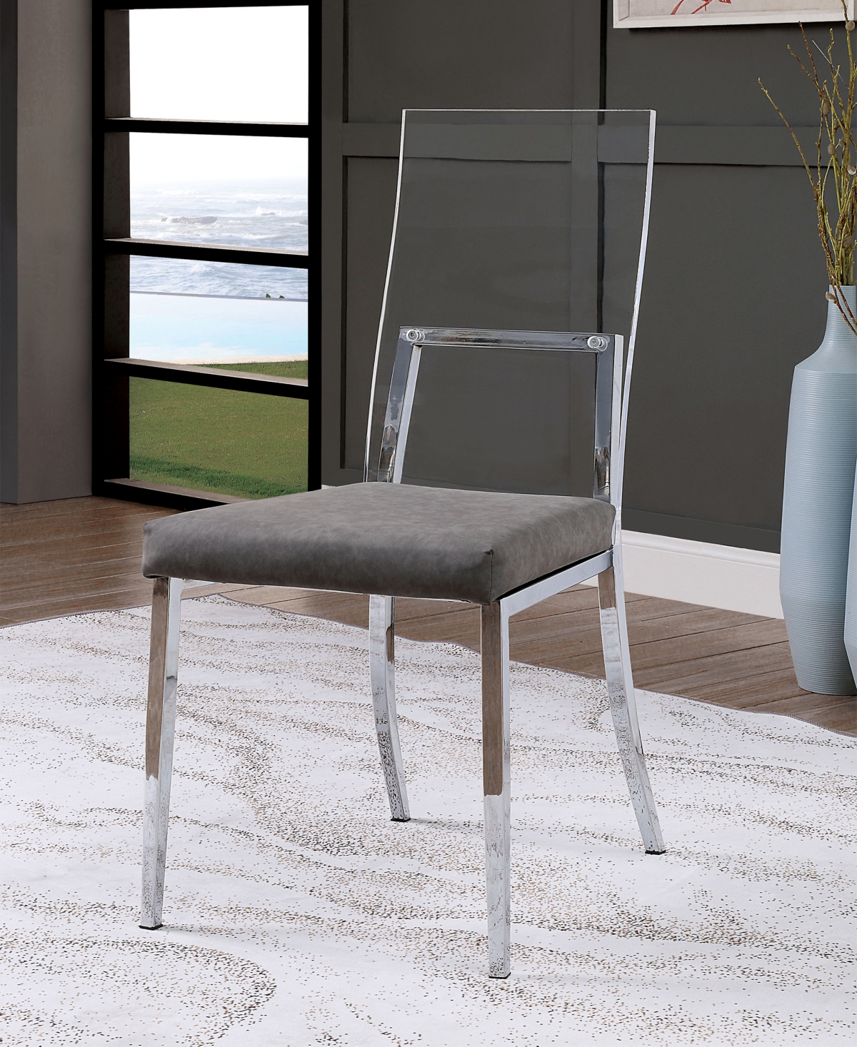 Furniture Of America Crizane Upholstered Side Chair, Set Of 2