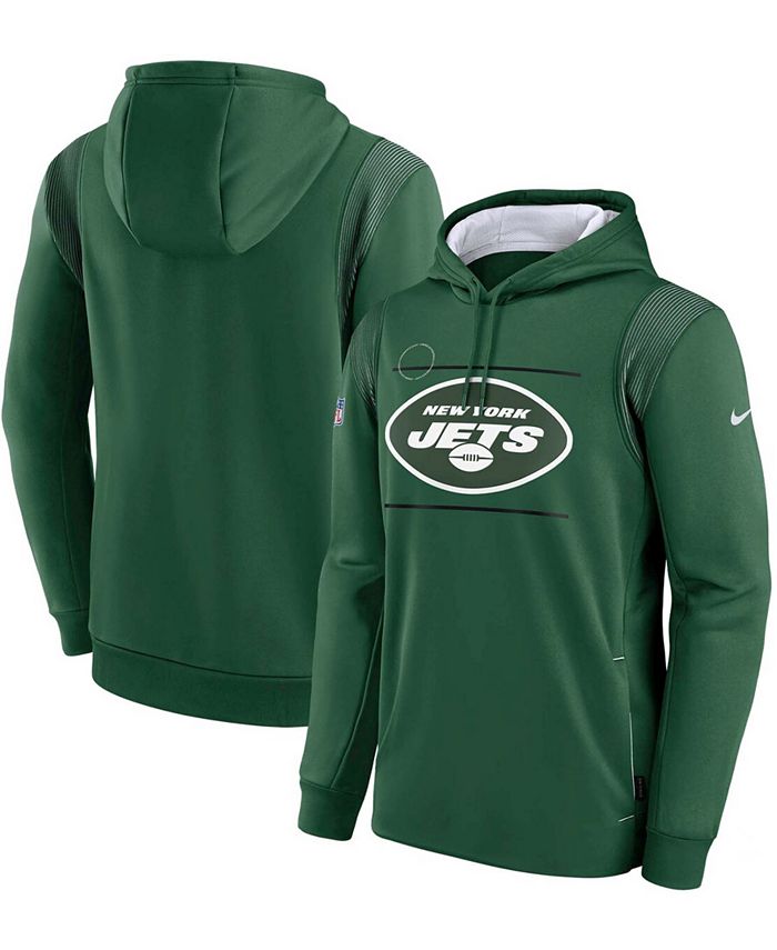 Nike Men s Green New York Jets Sideline Logo Performance Pullover