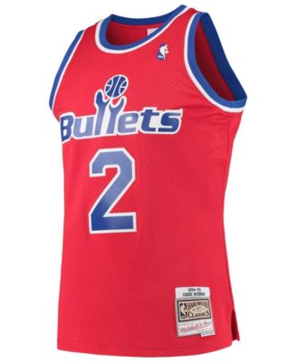 Men's Chris Webber Red Washington Bullets Hardwood Classics 1994-95 Swingman Jersey