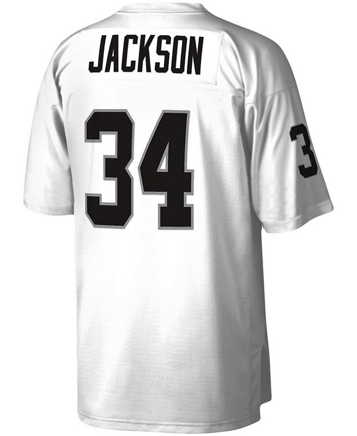 Mitchell & Ness Men's Bo Jackson White Las Vegas Raiders Legacy Replica ...