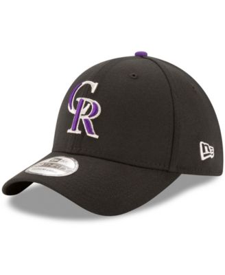 Men's Black Colorado Rockies Game Team Classic 39THIRTY Flex Hat