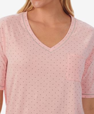 Printed Elbow-Sleeve Top & Capri Pants Pajama Set