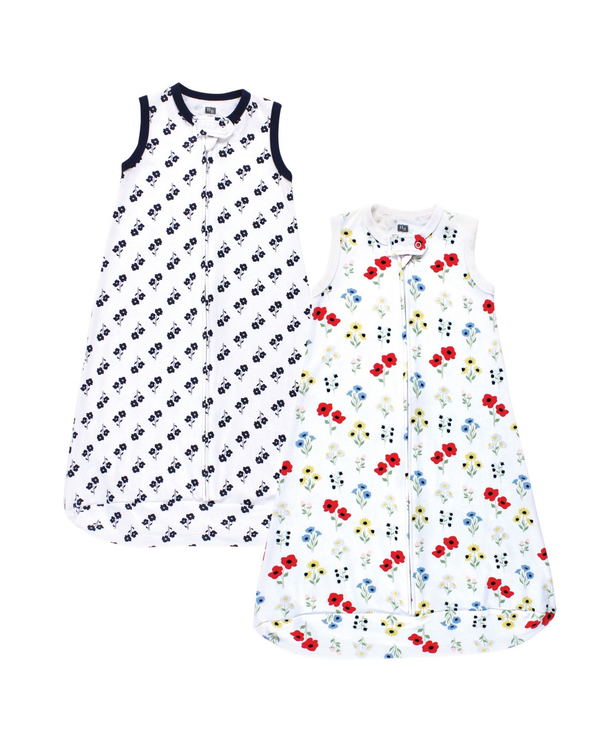 Hudson Baby Baby Girls Interlock Cotton Sleeveless Sleeping Bag,- Wildflower