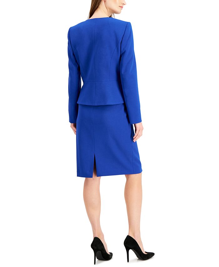 Tahari ASL Zipper Jacket Skirt Suit Macy's