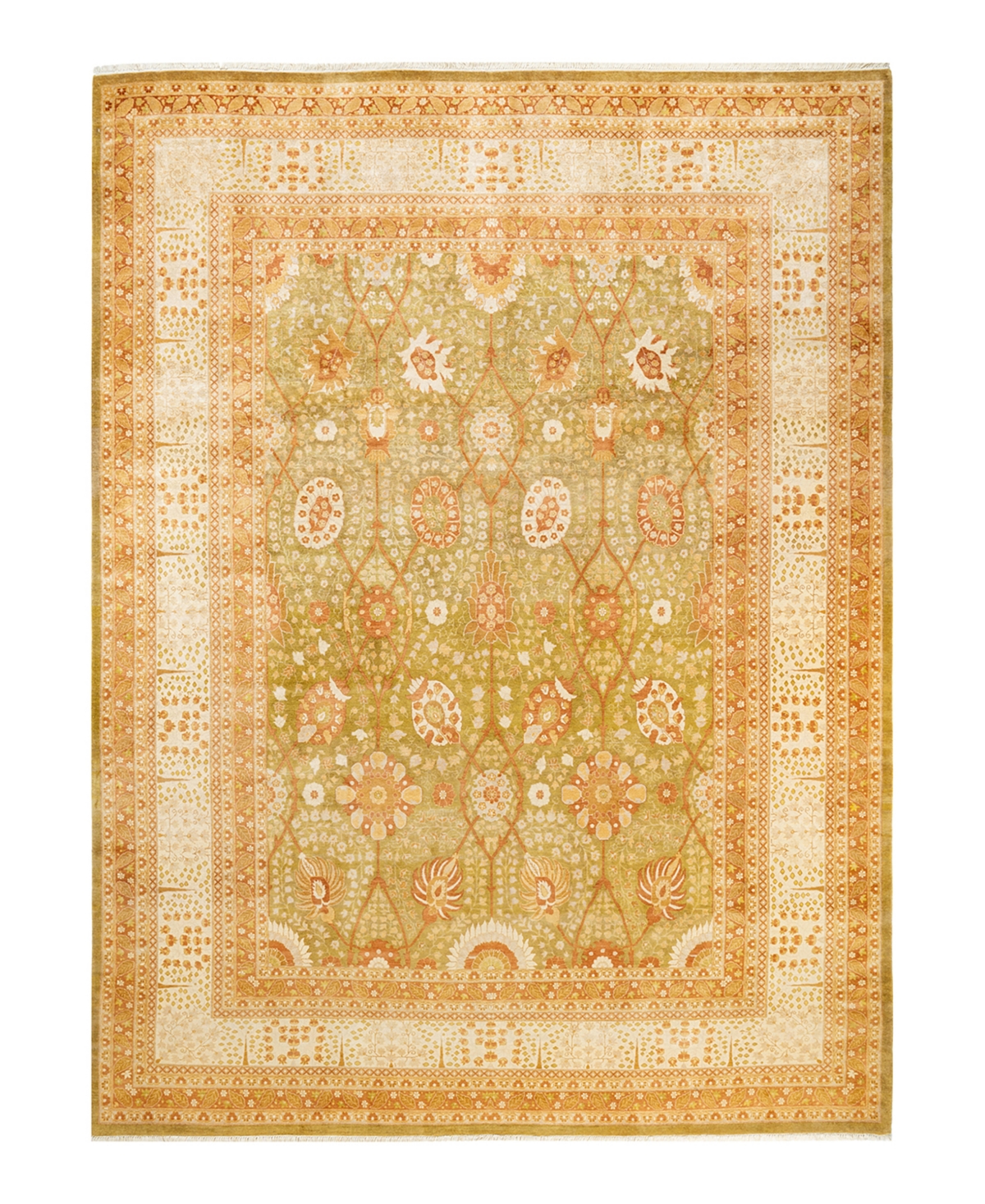 Closeout! Adorn Hand Woven Rugs Mogul M1294 9'2in x 12'4in Area Rug - Green