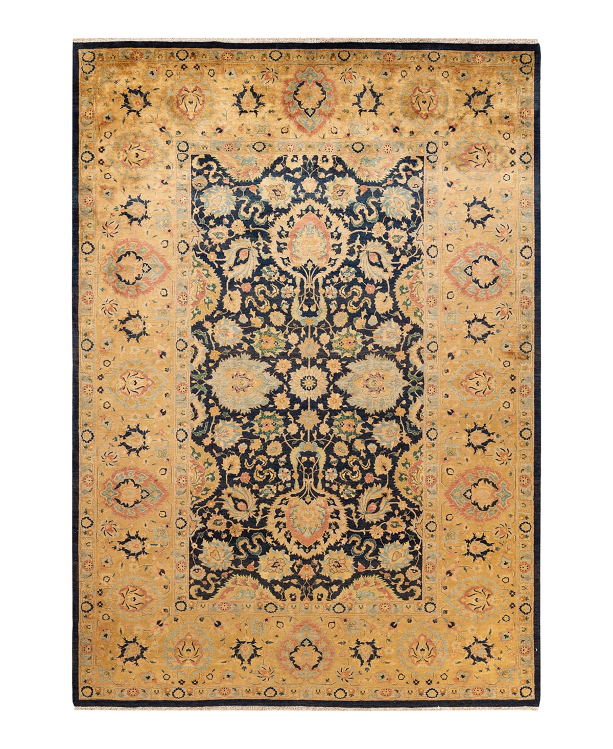 Closeout! Adorn Hand Woven Rugs Mogul M1190 6'2in x 9'2in Area Rug - Blue