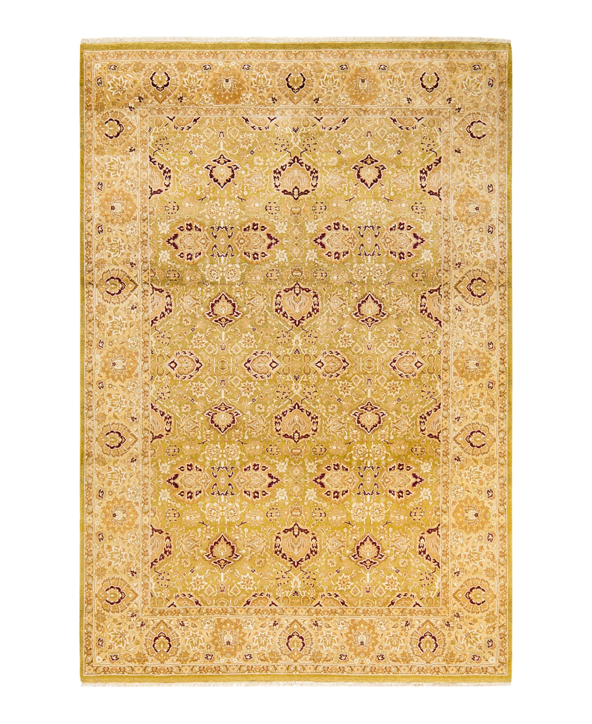 Closeout! Adorn Hand Woven Rugs Mogul M1289 6'2in x 9'4in Area Rug - Green
