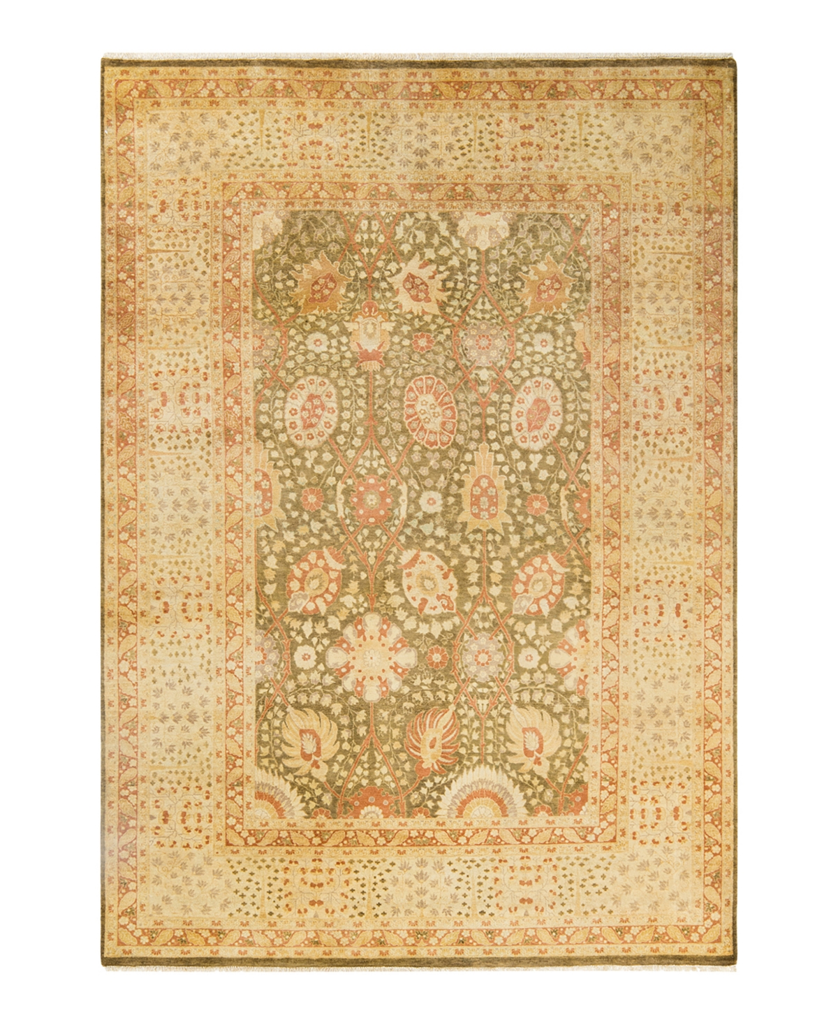 Closeout! Adorn Hand Woven Rugs Mogul M1395 6'2in x 8'10in Area Rug - Green