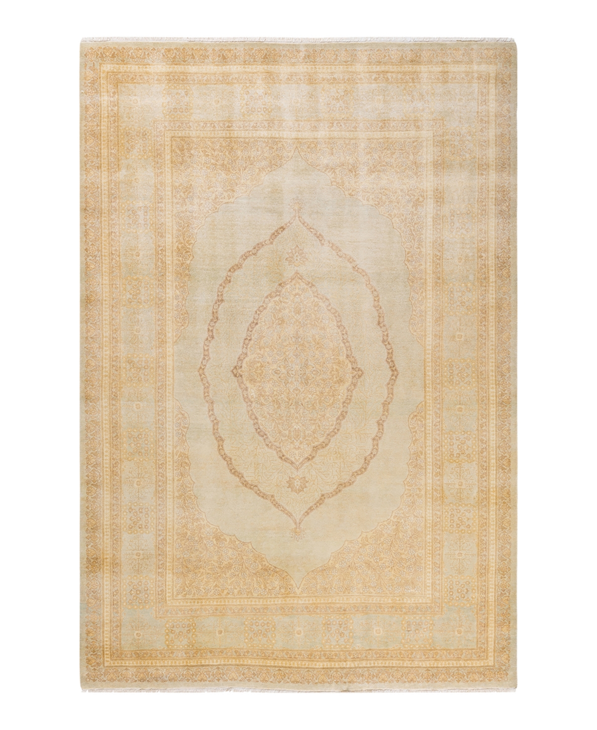 Closeout! Adorn Hand Woven Rugs Mogul M1422 6'2in x 9'3in Area Rug - Ivory