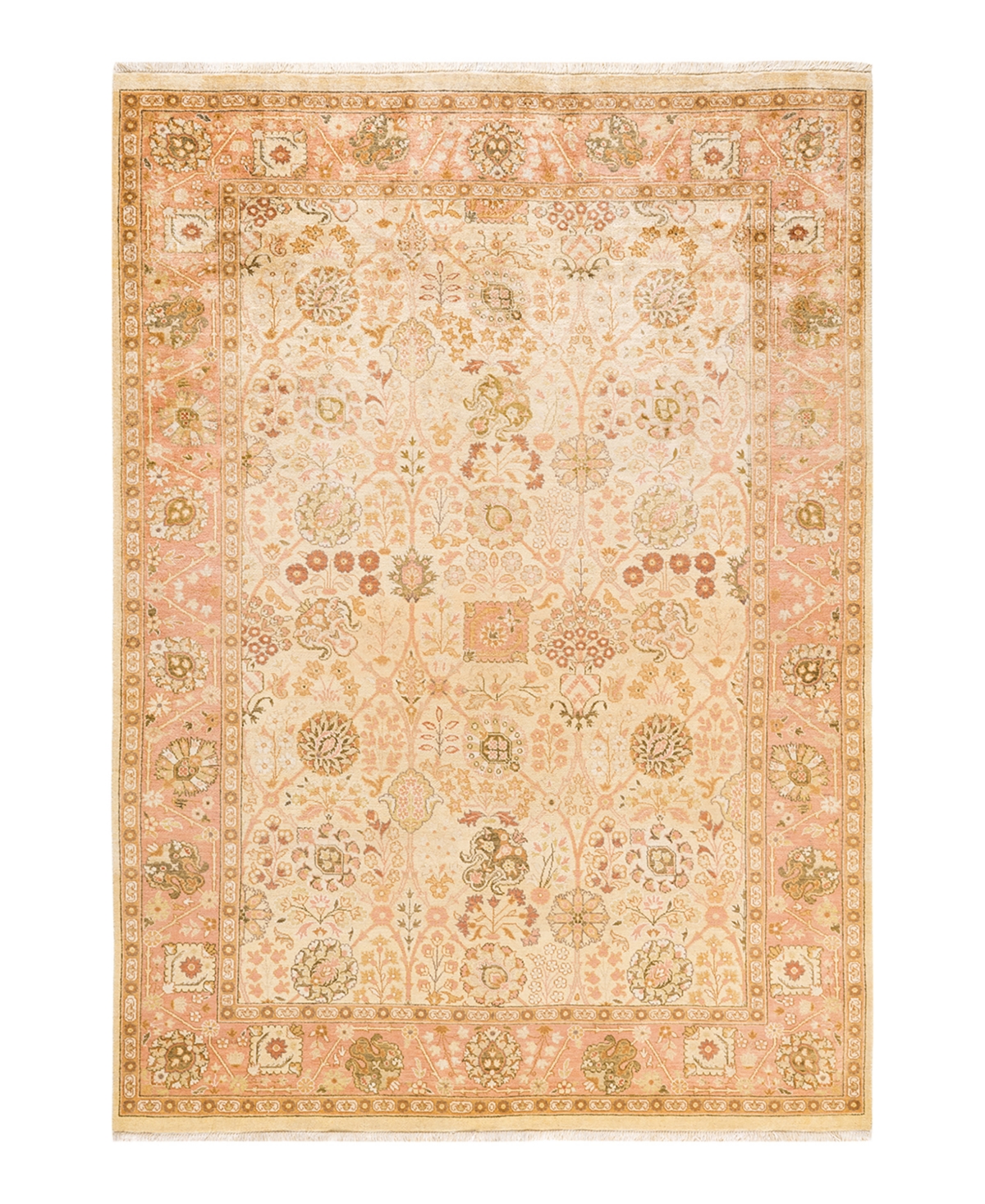Closeout! Adorn Hand Woven Rugs Eclectic M1457 6'1in x 8'7in Area Rug - Ivory
