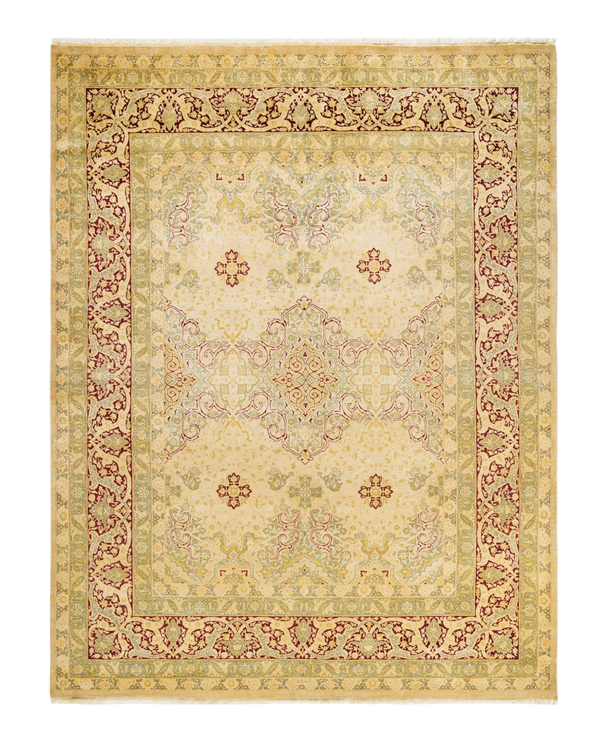 Closeout! Adorn Hand Woven Rugs Mogul M1462 7'10in x 10'7in Area Rug - Ivory