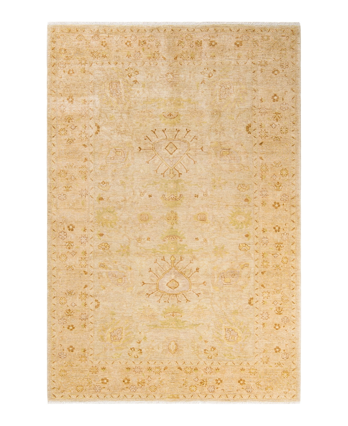 Closeout! Adorn Hand Woven Rugs Eclectic M1466 6'3in x 9'6in Area Rug - Ivory