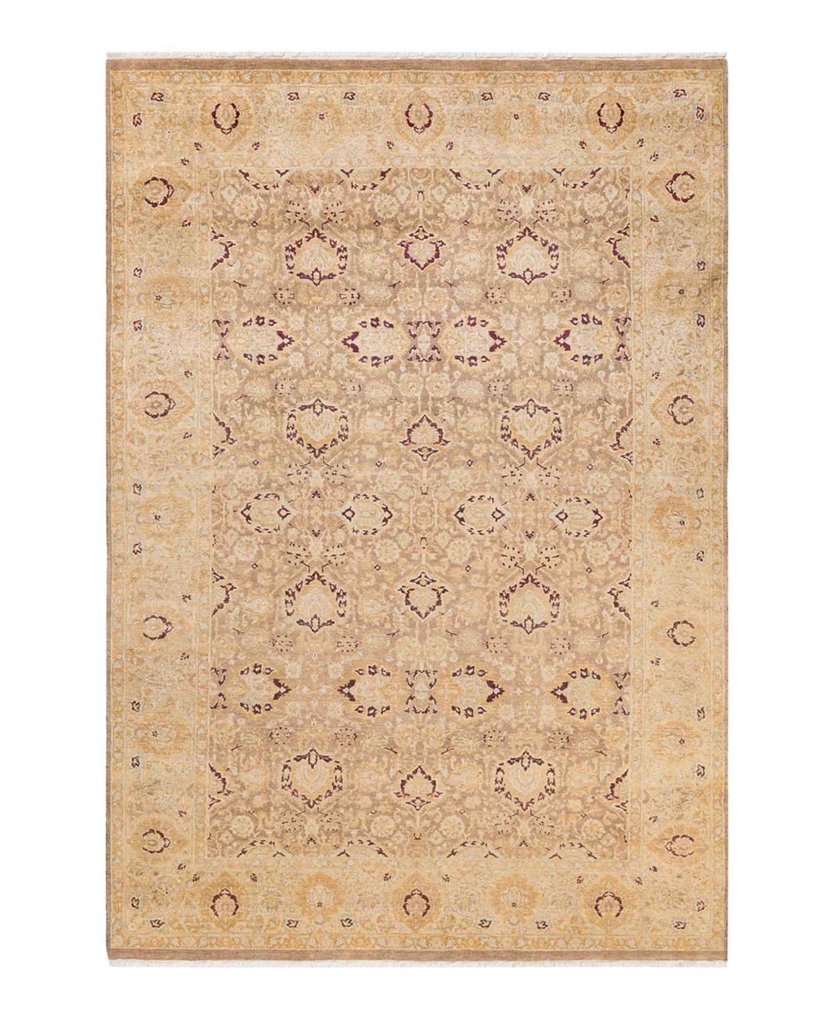 Closeout! Adorn Hand Woven Rugs Mogul M1494 6'2in x 9'1in Area Rug - Brown