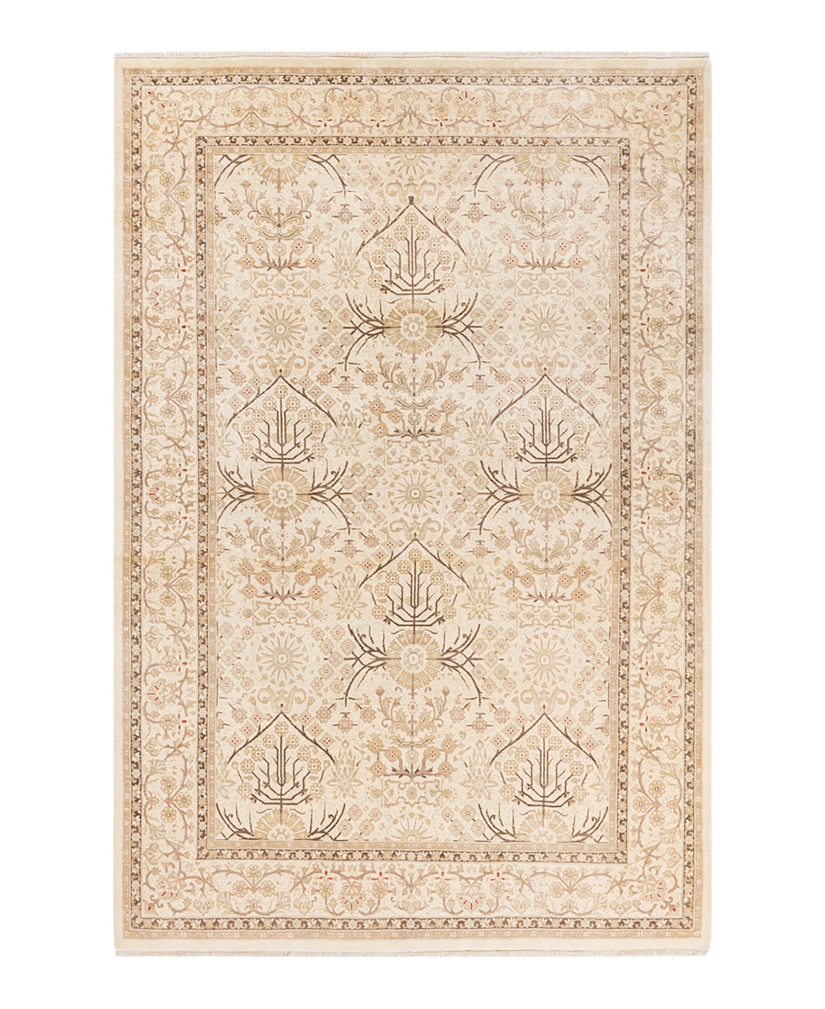 Closeout! Adorn Hand Woven Rugs Mogul M1494 6'2in x 9'6in Area Rug - Ivory